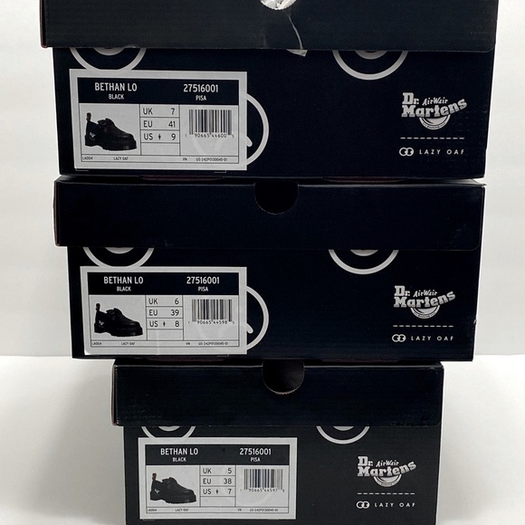 NEW DR MARTENS BETHAN LAZY OAF PLATFORM LEATHER MARY JANES LIMITED EDITION ! - Picture 9 of 10